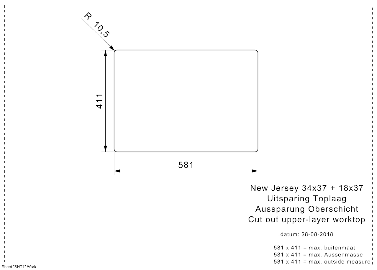 New Jersey 34x37+18x37 (L) OKGD Comfort LB