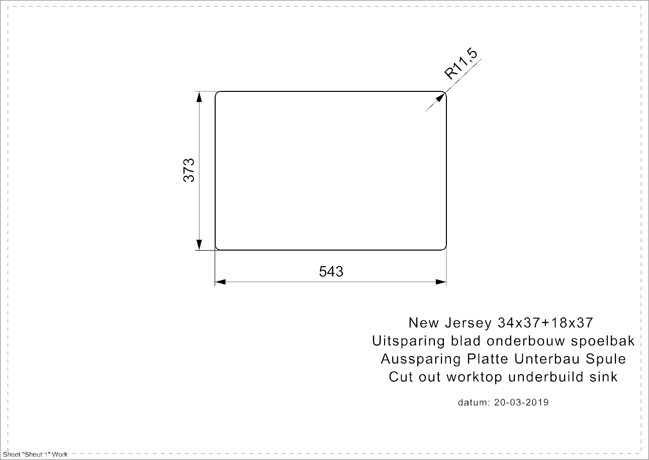 New Jersey 34x37+18x37 (L) OKGD Comfort LB
